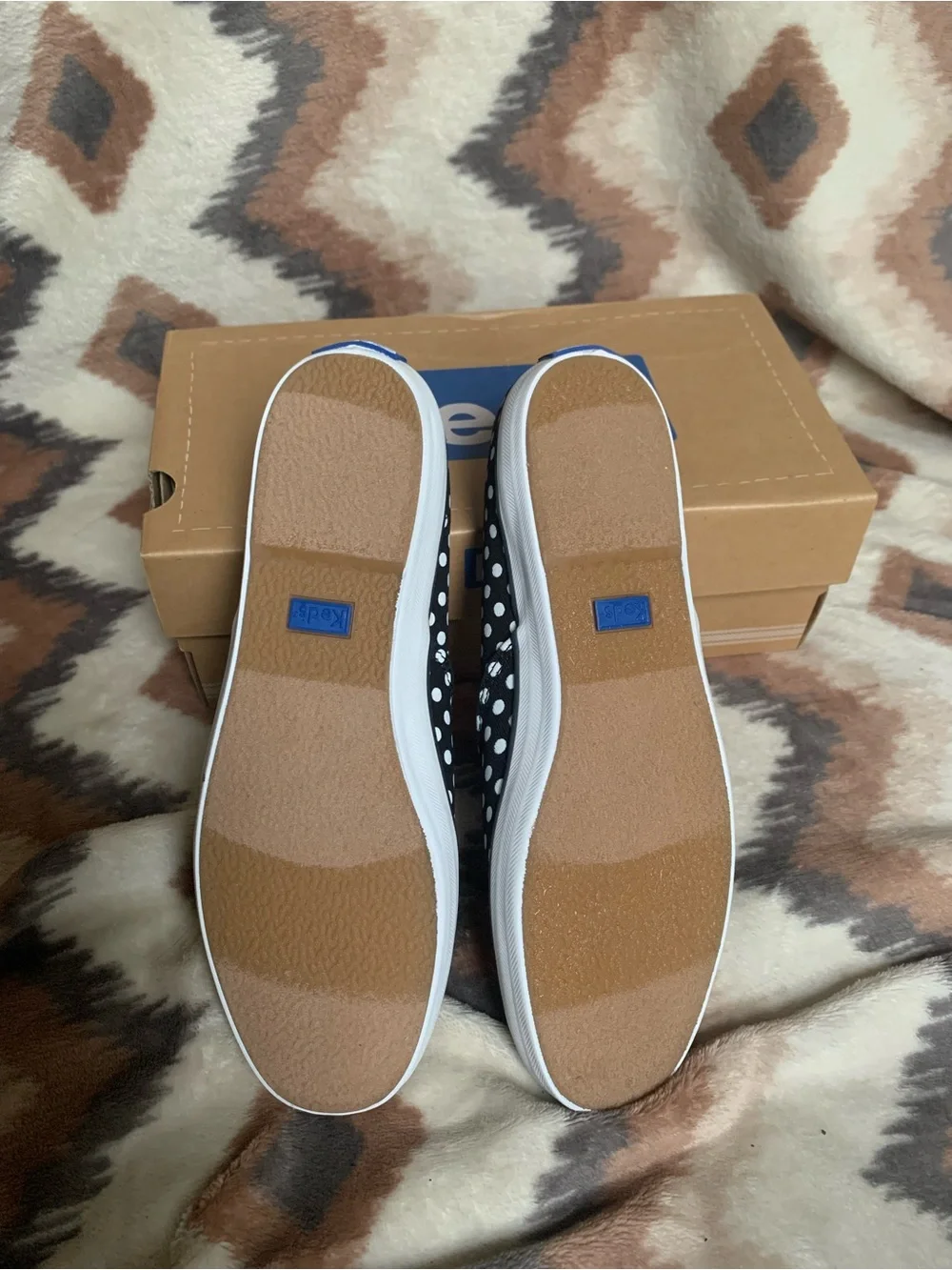 KEDS Itsy Weensy POLKA DOT Bikini Sneakers Comfort Shoes Black White size 6.5